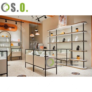 High end custom shop design jewelry showcase display cabinet