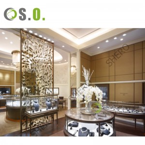 Luxury Wooden Jewelry Display Table Jewelry Showcase Cabinet Furniture For Jewelry Store