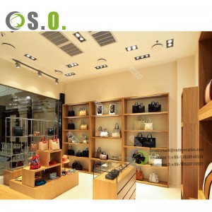 Wooden Display Racks Shoes Store Cabinets leather shoes showcase