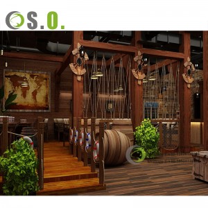 Customized Commercial Cafe Shop Furniture Dining Furniture Bar Counter For Coffee Store