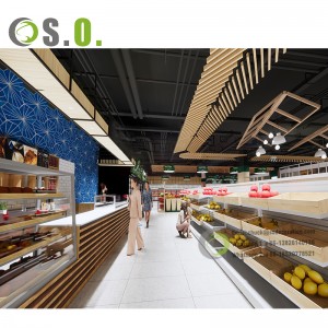 Estanterías de madeira personalizadas Estanterías de tendas Estantes de supermercados