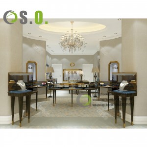 Jewelry Shop Counter Design Luxury Jewellery Shop Display Table Furniture Glass Jewelry Showcases