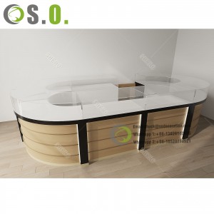 Cash Counter Shop Cashier Desk Customized Cash Counter Table Checkout Counter for Jewelry Shop