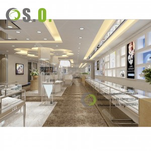 Showroom Jewelry Shop Counter and Retail Jewellery Showroom Designs