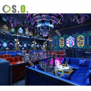 Luxury fashionable night club counter night bar furniture lounge bar furniture lounge bar sets with 3D shop interior design