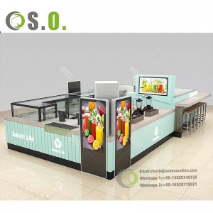 Modern Counter cafe shop equipment mall coffee kiosk design showroom coffee