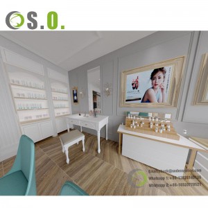 Fashionable Cosmetic Shop Interior Design Factory Directly Makeup Store Furniture Decoration and Make Up Display Furniture