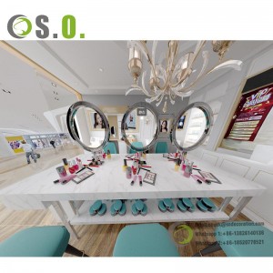 Beautiful Makeup Display Cabinet Design Luxury Cosmetic Shop Interior Design