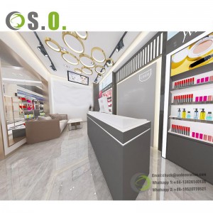 cosmetic shop interior design ideas Customized beauty showcase shop furniture