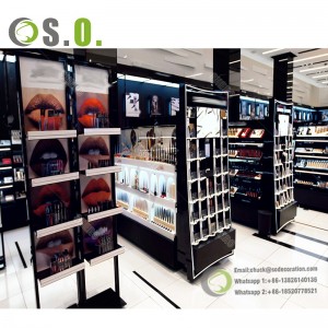 Fashion Design Make up Stand Showcase Cosmetic Display Cabinet