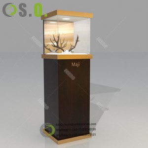 Customize Modern Design Frameless Glass Top LED Lights Jewelry Store Cabinet Furniture Boutique Museum Display Showcase