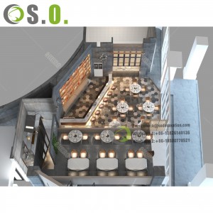 Cafe Shop Interior Design Table Manufacture Commercial Coffee Bar Counters Coffee Shop Decoration Designs