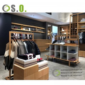 Retail Fixtures Clothes Shop Display Men Clothing Store Interior Design Clothing Rack Retail Store With Garment Shop