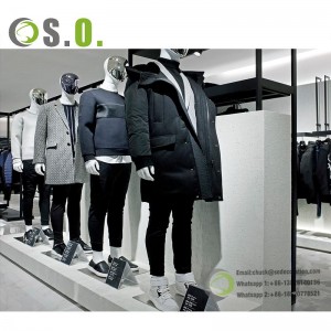 Clothing Display Rack For Men Clothes Shop