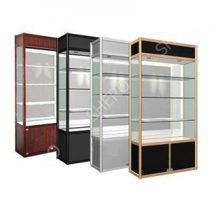 Personnaliséierten Shop Mall Dekoratioun Display Cabinet Glass Vitrine Fir Bijouen Buttek Design