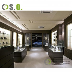 Customized jewelry showcase display cabinets Jewellery Kiosk Design