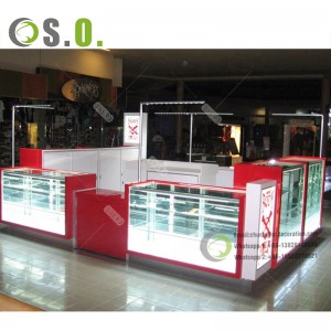 Customised shopping mall jewelry kiosk for sale