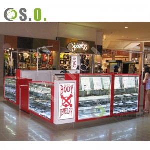 Luxury jeweller’s store glass display showcase for sale jewellery display cabinet jewels mall counter jewelry kiosk