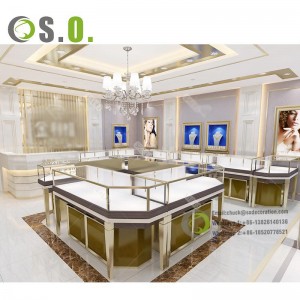 simple style wooden jewellery shop counter design jewelry kiosk for mall jewelry stores customization