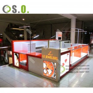 Customised shopping mall jewelry kiosk for sale