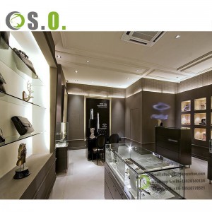 Customized High End Jewelry Store Counter Glass Display Showcase Display Cabinet Stand