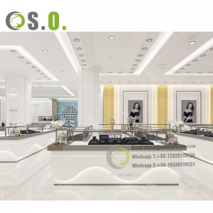 latest version Jewelry Display Counter Jewellery Shops Interior Design Images for mall jewelry stores customization