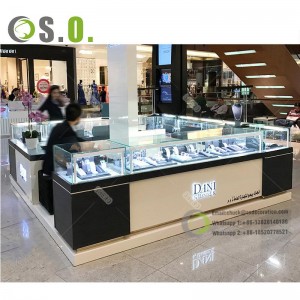 Luxury jeweller's store girazi kuratidza showcase inotengeswa jewellery display cabinet jewels mall counter jewelry kiosk