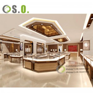 New Design jewelry display showcase Hot Sale jewelry cabinet light for jewelry shop