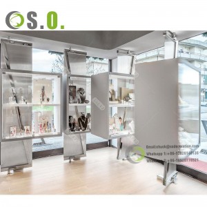 latest version jewelry showcase Jewellery Shop Furniture Design for mall jewelry stores customization