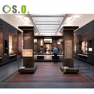 Large Capacity Museum Display Showcase Furniture Museum Showcase Cabinet