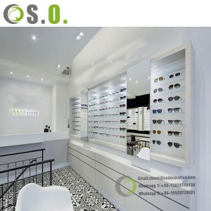 Fashionable Optical Shop Furniture Optical Showcase Customization