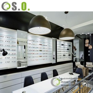Eyewear store Displays Counter optical shop shelf design