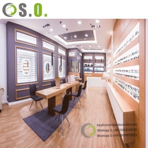 Optical Lens Store Interior Design Decoration Display Furniture Optical Eyewear Counter Display Cabinets