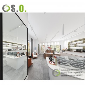 Modern Optical Shop Interior Decoration Designs With High Quality Eyeglasses Display Furniture