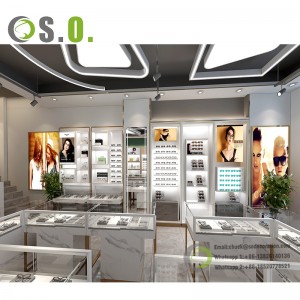 Hot Glasses Shop Fitting Design Optical Frames Eyewear Store Display Cabinet Custom Optical Shop Furniture