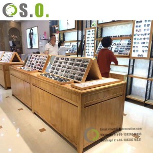 Customized Eyewear Display Showcase Sunglasses Display Cabinets Furniture Optical Shop Interior Decoration Design