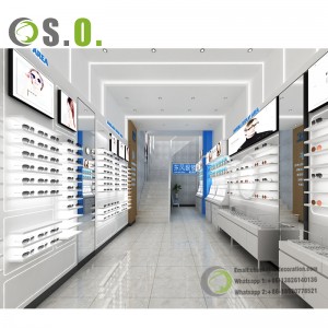 Custom Optical Shop Interior Design Furniture Luxury Optical Eyewear Store Display Shop Interior Design