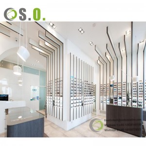 Eyewear Optic Display Showcase Customized Wooden Sunglasses Display Cabinet Eyeglass Display Cabinet Showroom