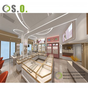 Customized Optical Shop Decoration Optical Shop Interior Design Fashion Optical Display Showcase