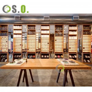 High-End Optical Shop Floor Standing Eyewear Sunglasses Display Cabinet