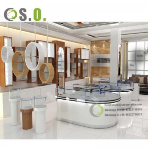 Customized Retail Optical Shop Decoration Eyewear Display Furniture with Free Interior 3D Design