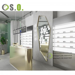 Custom Made wholesale optical display furniture wood optical frame displays sunglass display stand for optical store
