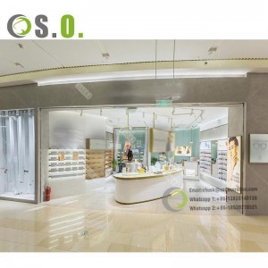 Customized optical display furniture Optical Shop interior design Optical shop display racks
