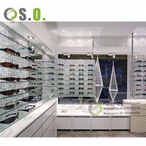 Modern Optical Shop Interior Design Furniture Luxury Famous Brands Optical Eyewear Store Display Shop Interior Design