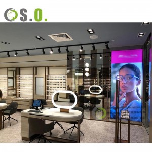 Retail Optical Store Interior Design Shop Furniture Eyewear Shop Retail Display Stand Counter Sunglasses Display Cabinet