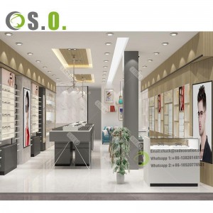 Fashion Wooden optical display showcase sunglass display showcase optical shop for sale