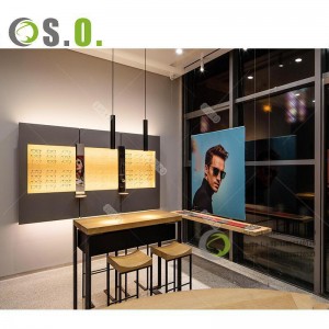 High quality sunglasses display cabinet glasses shop design optical counter