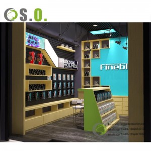 Mobile Phone Counter Design Accessory Display Showcase Wholesale Cell Phone Store Counter Mobile Phone Case Shelf