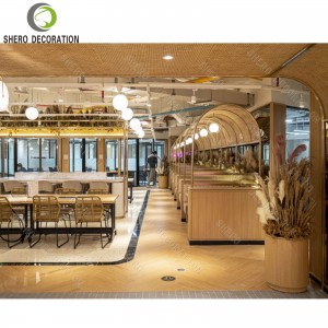 High End Restaurant Bar Counter Design Custom Easy Clean Restaurant Furniture Set