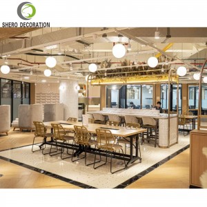 High End Restaurant Bar Counter Design Custom Easy Clean Restaurant Furniture Set